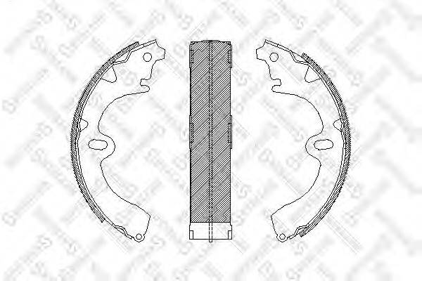 STELLOX 108100SX Комплект тормозных колодок