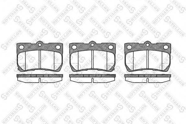 STELLOX 1192002SX Комплект тормозных колодок, дисковый тормоз