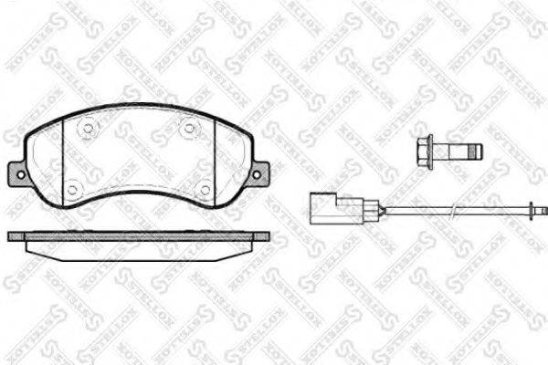 STELLOX 1261002SX Комплект тормозных колодок, дисковый тормоз