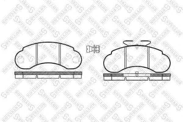 STELLOX 153020SX Комплект тормозных колодок, дисковый тормоз
