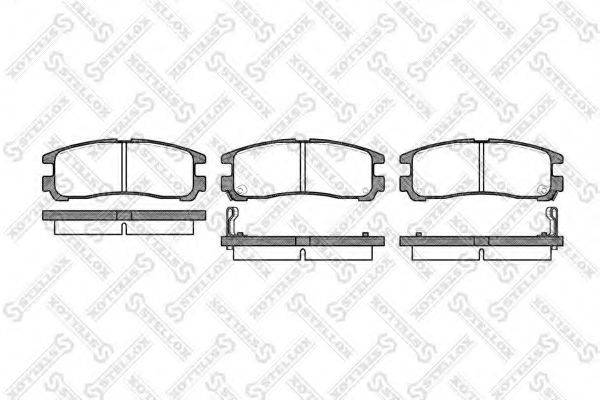 STELLOX 302002SX Комплект тормозных колодок, дисковый тормоз