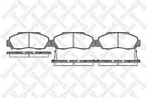 STELLOX 362002BSX Комплект тормозных колодок, дисковый тормоз