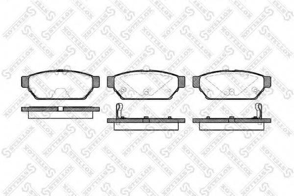 STELLOX 451002BSX Комплект тормозных колодок, дисковый тормоз