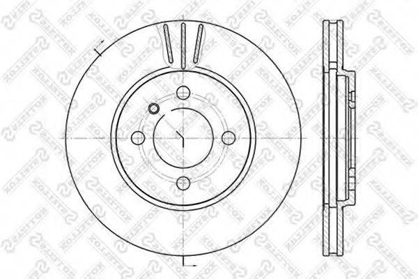 STELLOX 60201509VSX Тормозной диск