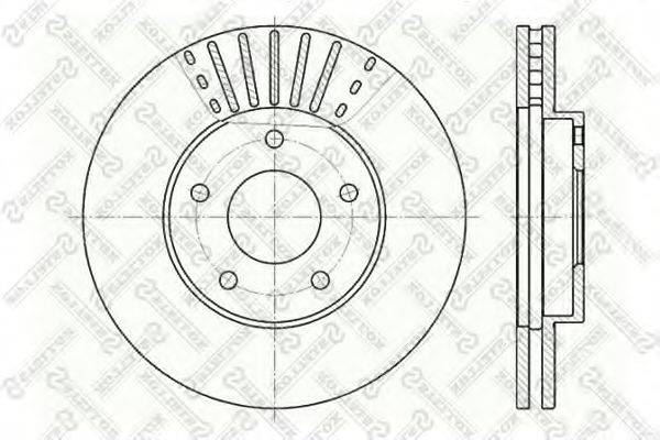 STELLOX 60202256VSX Тормозной диск