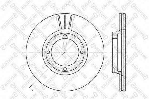 STELLOX 60203402VSX Тормозной диск