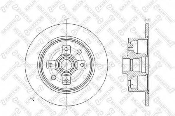 STELLOX 60203616SX Тормозной диск