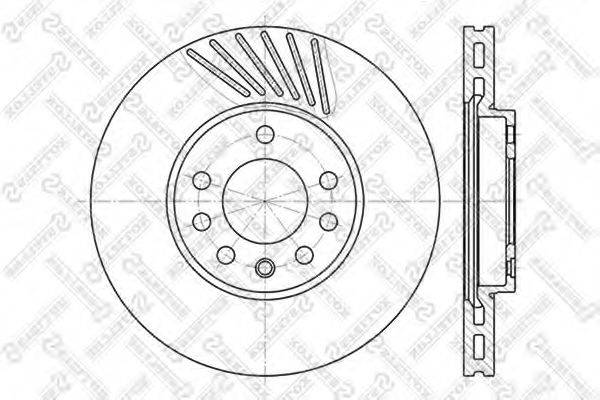 STELLOX 60203625VSX Тормозной диск