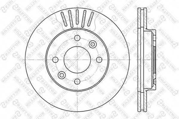 STELLOX 60203909VSX Тормозной диск