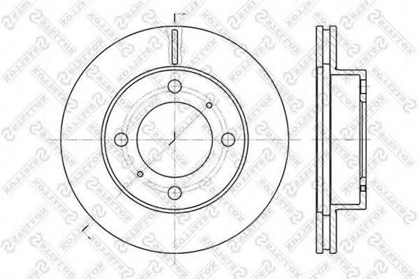 STELLOX 60204543VSX Тормозной диск