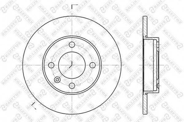 STELLOX 60204704SX Тормозной диск