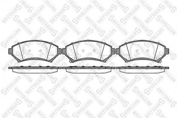 STELLOX 652002BSX Комплект тормозных колодок, дисковый тормоз