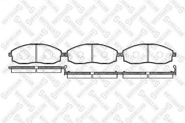 STELLOX 714002SX Комплект тормозных колодок, дисковый тормоз