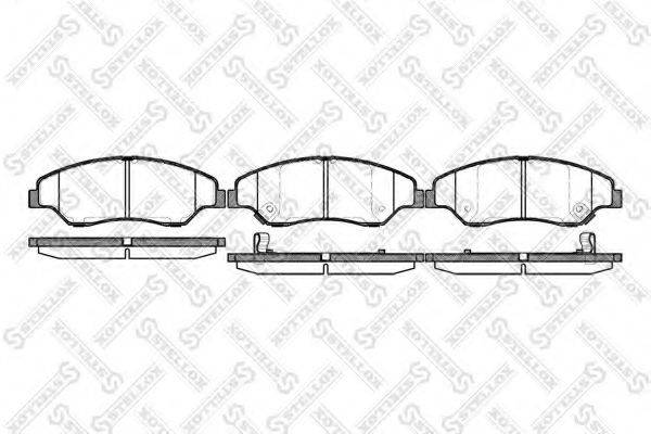 STELLOX 750002SX Комплект тормозных колодок, дисковый тормоз