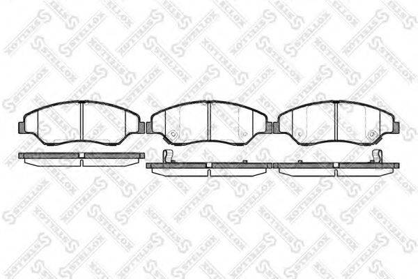 STELLOX 750002SX Комплект тормозных колодок, дисковый тормоз