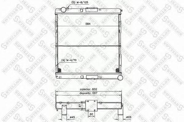 STELLOX 8103301SX Радиатор, охлаждение двигателя