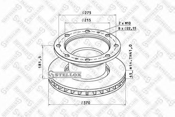STELLOX 8500782SX Тормозной диск