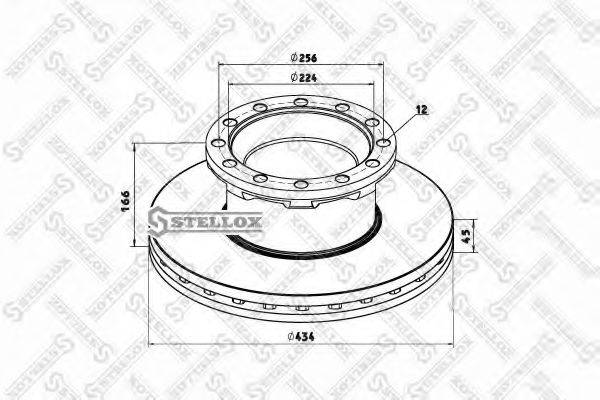 STELLOX 8500792SX Тормозной диск