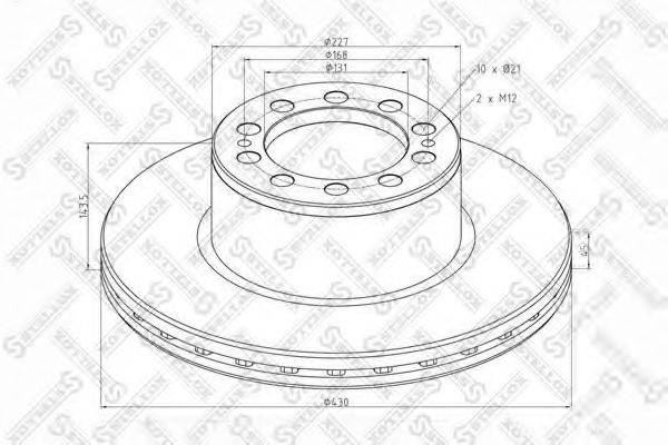 STELLOX 8500824SX Тормозной диск