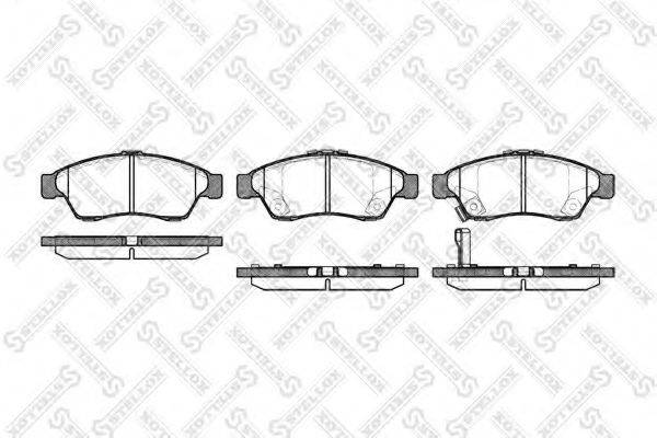STELLOX 886001LSX Комплект тормозных колодок, дисковый тормоз