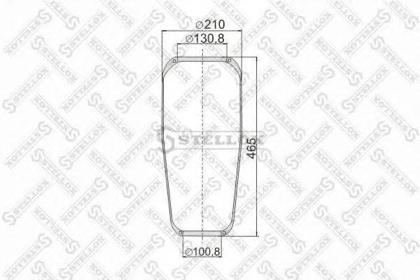 STELLOX 9008820SX Кожух пневматической рессоры