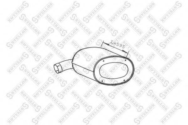 STELLOX 8203071SX Средний / конечный глушитель ОГ