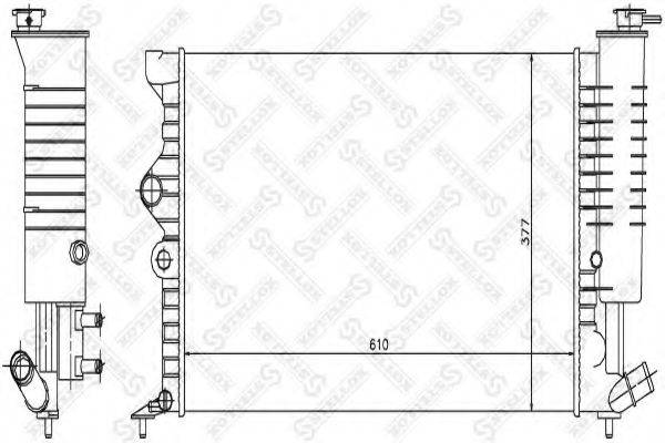 STELLOX 1025270SX Радиатор, охлаждение двигателя