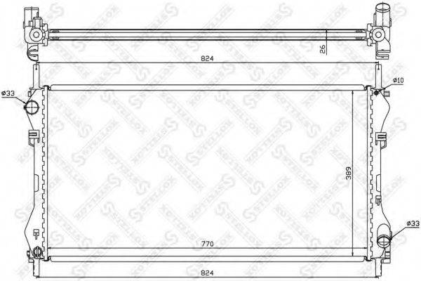 STELLOX 1025375SX Радиатор, охлаждение двигателя