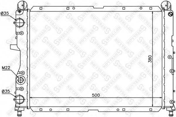 STELLOX 1025481SX Радиатор, охлаждение двигателя