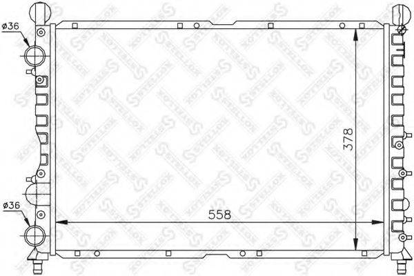 STELLOX 1025486SX Радиатор, охлаждение двигателя