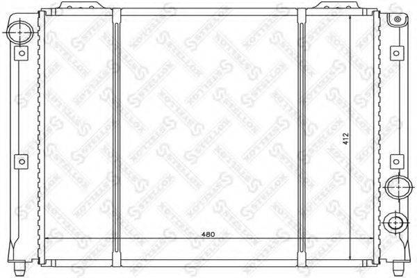 STELLOX 1025491SX Радиатор, охлаждение двигателя