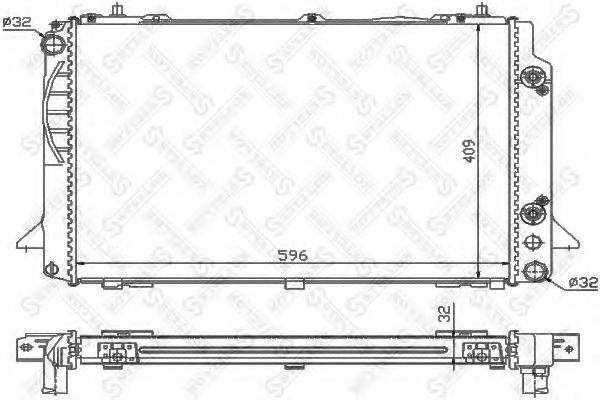 STELLOX 1025539SX Радиатор, охлаждение двигателя