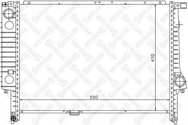 STELLOX 1025549SX Радиатор, охлаждение двигателя