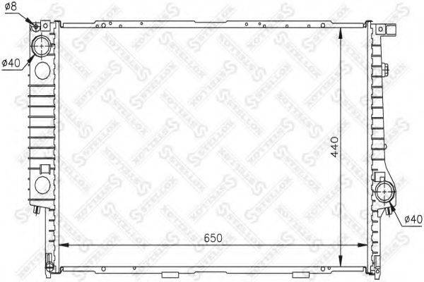 STELLOX 1025550SX Радиатор, охлаждение двигателя