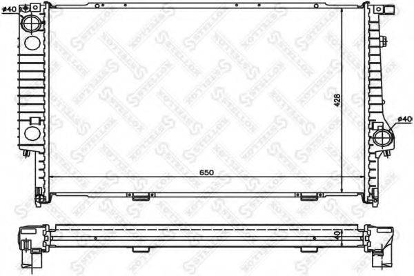 STELLOX 1025563SX Радиатор, охлаждение двигателя