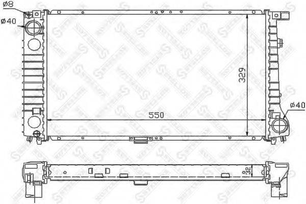 STELLOX 1025568SX Радиатор, охлаждение двигателя