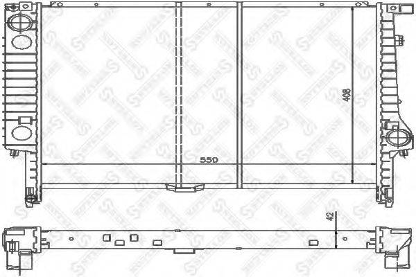STELLOX 1025583SX Радиатор, охлаждение двигателя