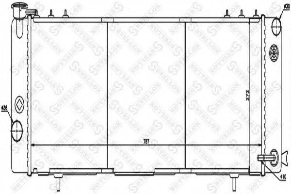 STELLOX 1025620SX Радиатор, охлаждение двигателя