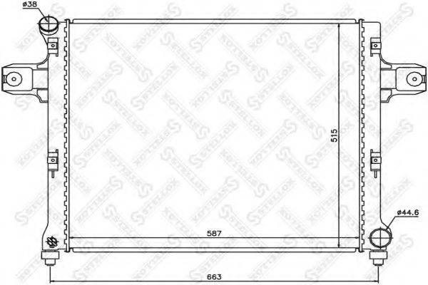 STELLOX 1025634SX Радиатор, охлаждение двигателя