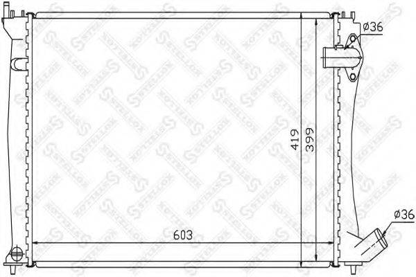 STELLOX 1025650SX Радиатор, охлаждение двигателя