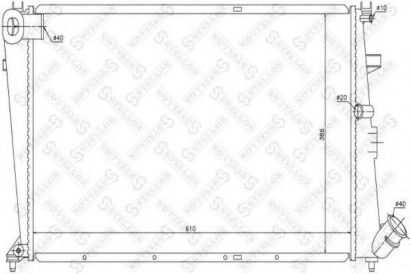 STELLOX 1025652SX Радиатор, охлаждение двигателя
