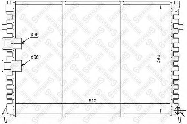 STELLOX 1025664SX Радиатор, охлаждение двигателя