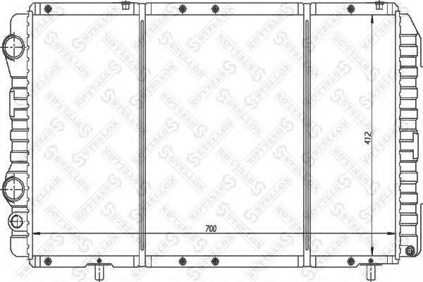 STELLOX 1025752SX Радиатор, охлаждение двигателя