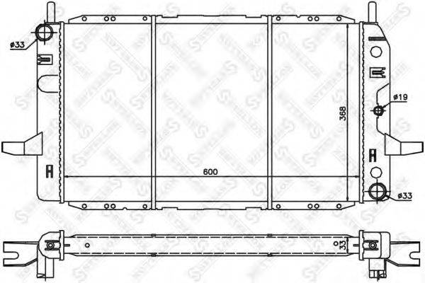 STELLOX 1025819SX Радиатор, охлаждение двигателя