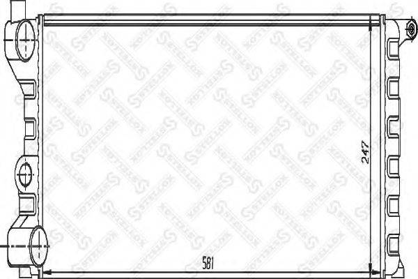 STELLOX 1025828SX Радиатор, охлаждение двигателя
