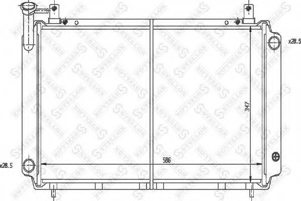 STELLOX 1025839SX Радиатор, охлаждение двигателя