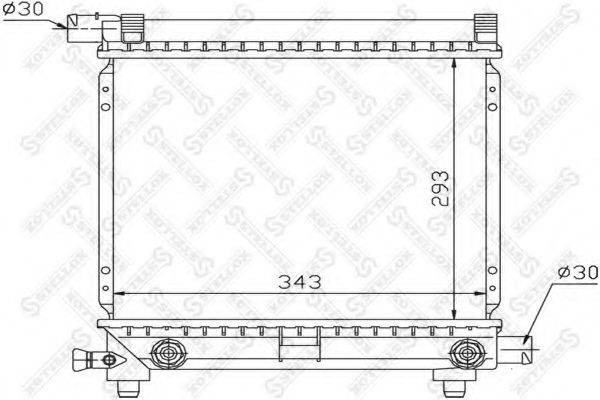 STELLOX 1025870SX Радиатор, охлаждение двигателя