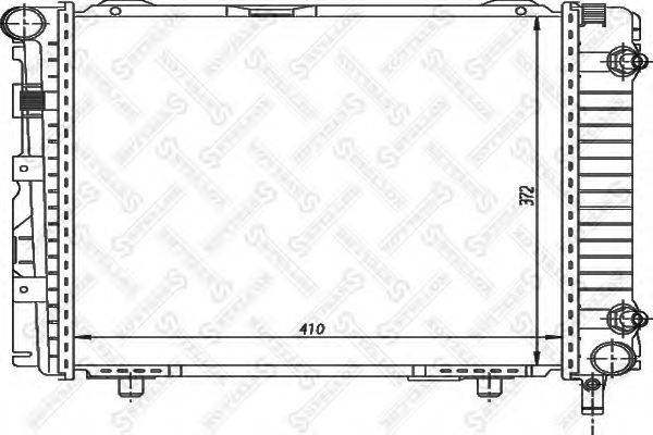 STELLOX 1025871SX Радиатор, охлаждение двигателя