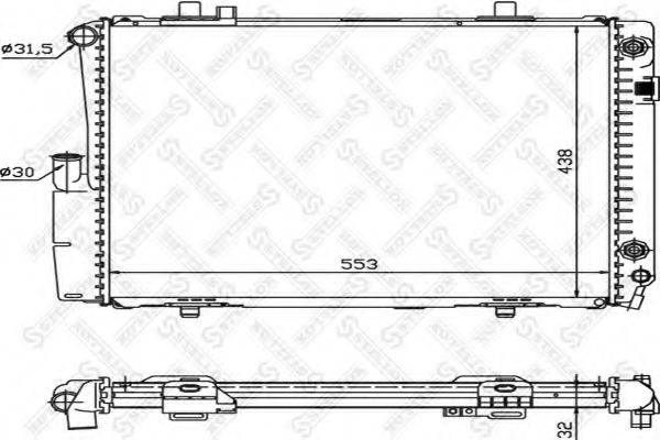 STELLOX 1025879SX Радиатор, охлаждение двигателя