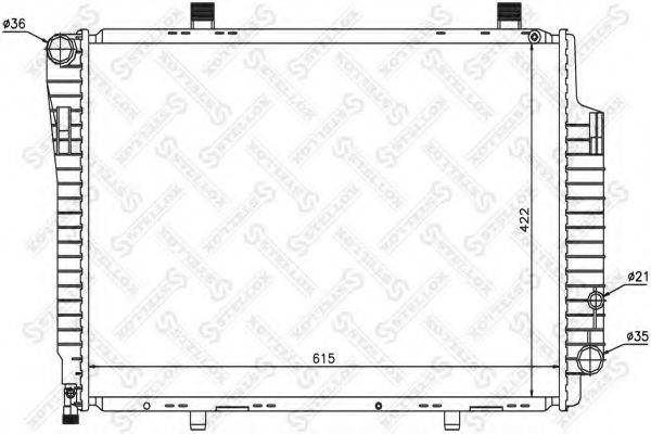 STELLOX 1025886SX Радиатор, охлаждение двигателя